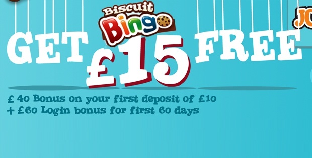 Biscuit Bingo UK Free No Deposit £15 Money Bonus