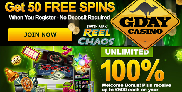 gday casino no deposit slots