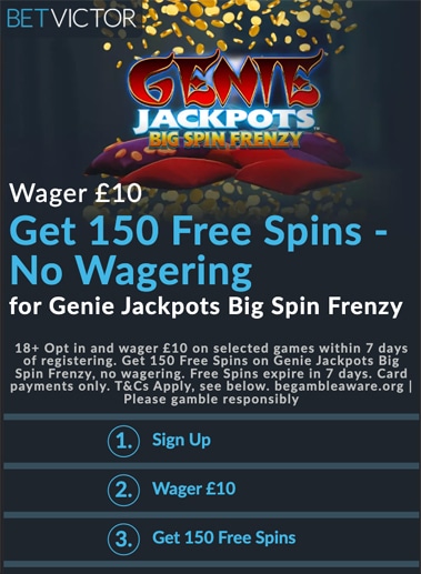 betvictor 150 free spins